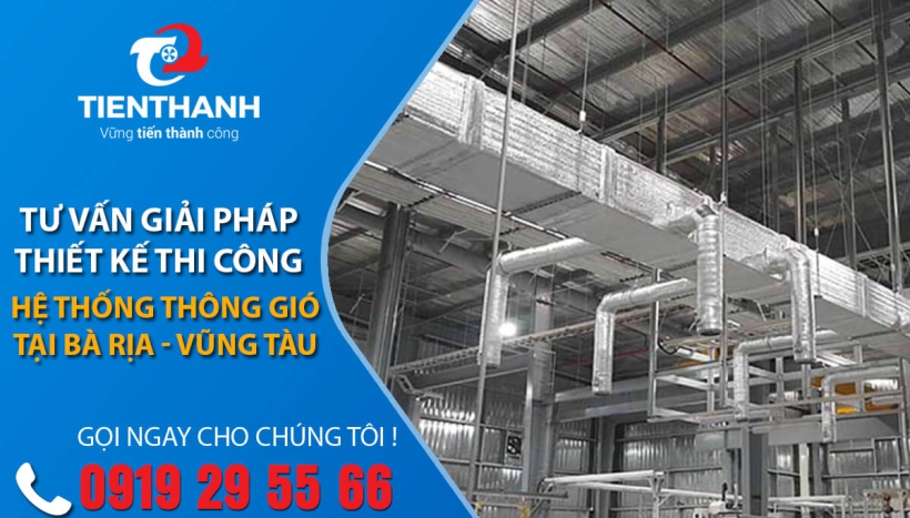 Thiết kế thi công hệ thống ống gió tại Bà Rịa - Vũng Tàu